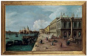 Scuola della fine del XIX secolo Vedute di Venezia  - Asta Dimore Italiane - Associazione Nazionale - Case d'Asta italiane