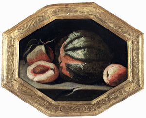Scuola italiana del XVII secolo Natura morta con frutta  - Asta Dimore Italiane - Associazione Nazionale - Case d'Asta italiane