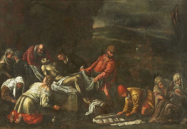 Deposizione di Cristo nel sepolcro  - Asta Importanti Arredi e Dipinti Antichi - Associazione Nazionale - Case d'Asta italiane