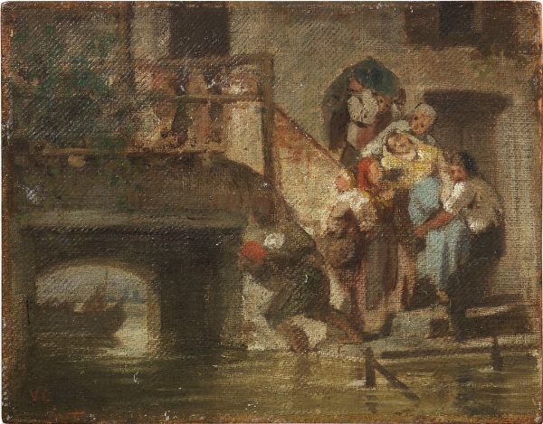 Rapimento (Il ratto)  - Asta Dipinti e Sculture del XIX e XX secolo - Associazione Nazionale - Case d'Asta italiane