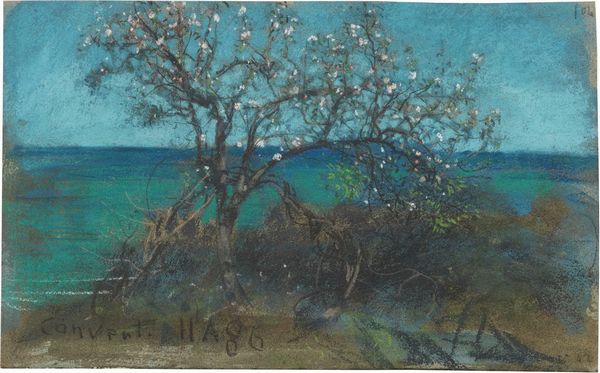 Paesaggio con albero fiorito  - Asta Dipinti e Sculture del XIX e XX secolo - Associazione Nazionale - Case d'Asta italiane