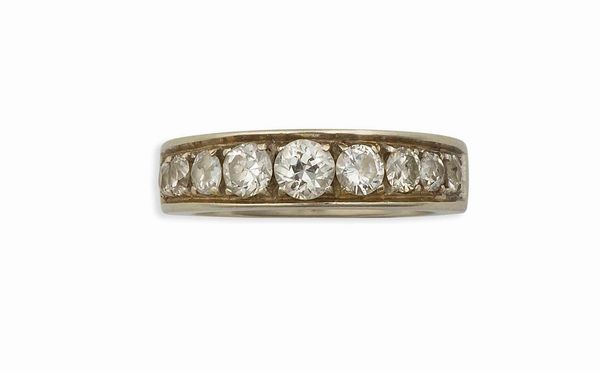 Anello demi rivire con diamanti  - Asta Vintage, Gioielli e Bijoux - Associazione Nazionale - Case d'Asta italiane