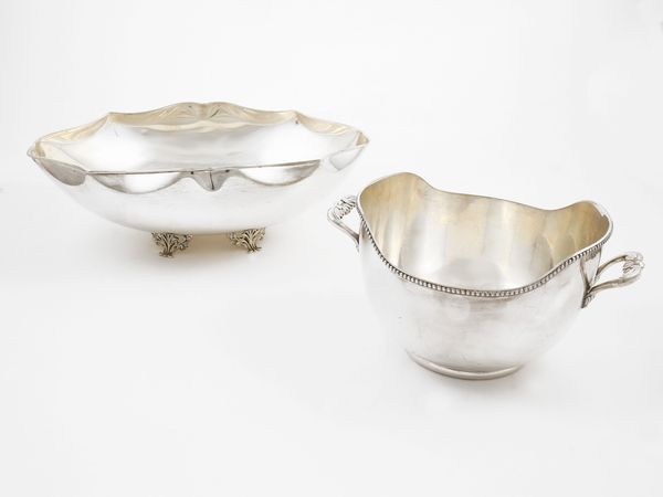 Due cestini in argento  - Asta Arredi, argenti, dipinti e curiosit d'epoca in parte provenienti da Villa Mannelli - Associazione Nazionale - Case d'Asta italiane