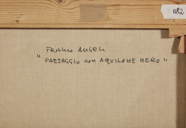ANGELI FRANCO (1935 - 1988) : Paesaggio con aquilone nero.  - Asta Asta 358 | ARTE MODERNA E CONTEMPORANEA Online - Associazione Nazionale - Case d'Asta italiane