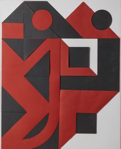 CASTELLANI ENRICO (1930 - 2017) - Rosso e nero.