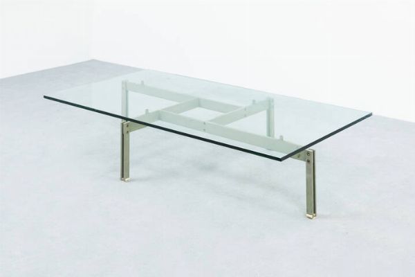 GIOVANNI OFFREDI : Tavolino mod. Onda  - Asta Asta 202 Design - Associazione Nazionale - Case d'Asta italiane