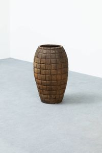 ZACCAGNINI - Vaso in terracotta smaltata. Anni '50 cm 53x30