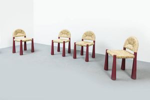 ALESSANDRO BECCHI - Quattro sedie mod. Toscanella