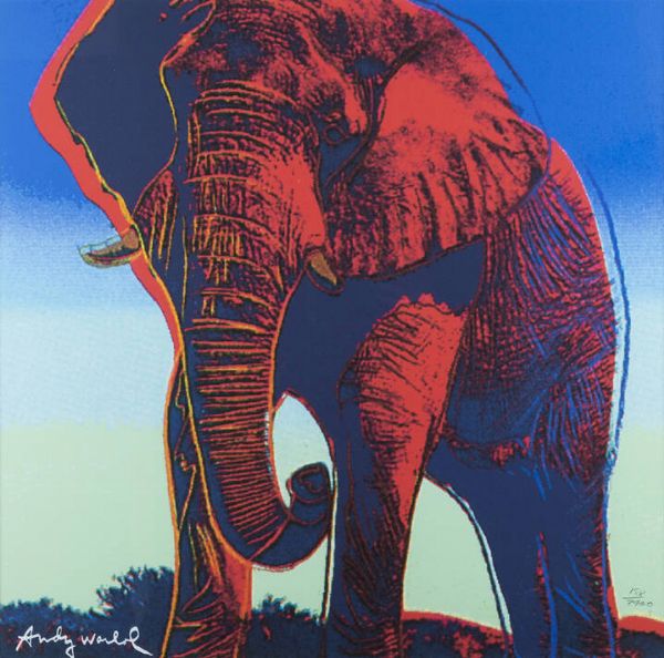 ANDY WARHOL Pittsburgh (USA) 1927 - 1987 New York (USA) : Elefante  - Asta Asta 201 Grafica - Associazione Nazionale - Case d'Asta italiane
