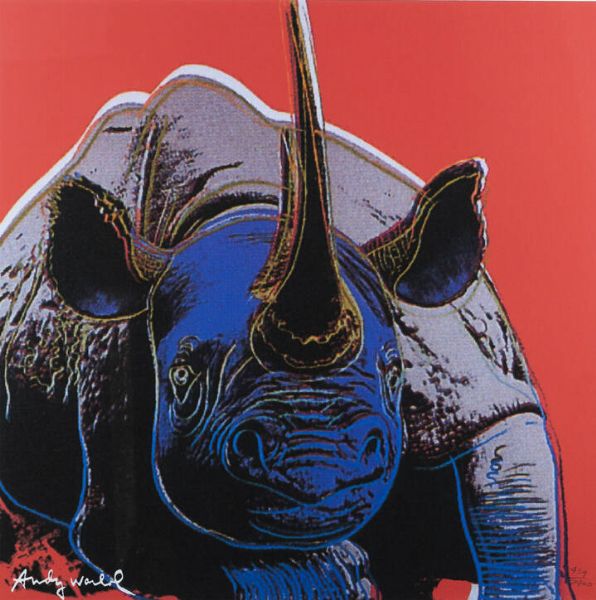 ANDY WARHOL Pittsburgh (USA) 1927 - 1987 New York (USA) : Rinoceronte  - Asta Asta 201 Grafica - Associazione Nazionale - Case d'Asta italiane
