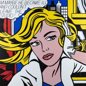 ROY LICHTENSTEIN New York (USA) 1923  1997 - M-Maybe he became ill and couldn't leave the studio! (d'aprs)