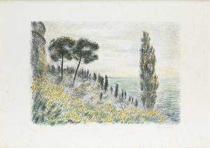 MICHELE CASCELLA Ortona (CH) 1892 - 1989 Milano - Paesaggio