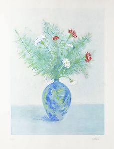 UMBERTO LILLONI Milano 1898 - 1980 - Vaso di fiori