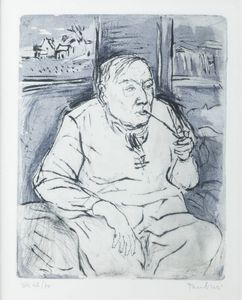 ORFEO TAMBURI Jesi (AN) 1910 - 1994 - Fumatore di pipa