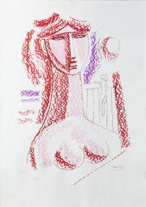 MARIO TOZZI Fossombrone (PS) 1895 - 1979 Saint-Jean-du-Gard (Francia) - Busto femminile