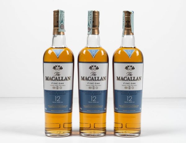 The Macallan, Highland Single Malt Scotch Whisky Fine Oak Triple Cask Matured 12 years old  - Asta Vini e Distillati da collezione e da investimento - Associazione Nazionale - Case d'Asta italiane