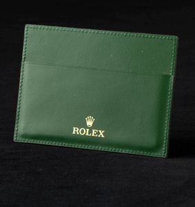 ROLEX - Portacarte Rolex verde  - Asta For Men | Cambi Time - Associazione Nazionale - Case d'Asta italiane