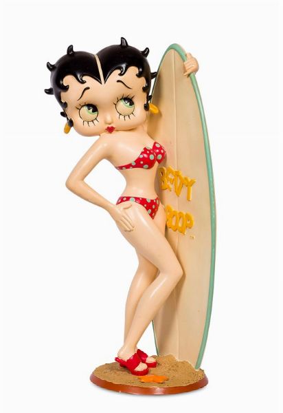 Betty Boop surfista  - Asta Lo Sport nell'Arte - Associazione Nazionale - Case d'Asta italiane