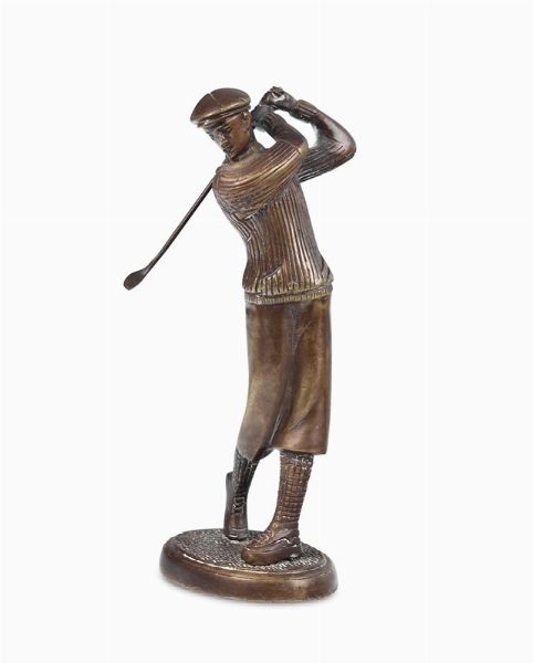 Giocatore di golf  - Asta Lo Sport nell'Arte - Associazione Nazionale - Case d'Asta italiane
