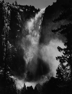 ,Ansel Adams - Bridalveil Fall, Yosemite National Park, California