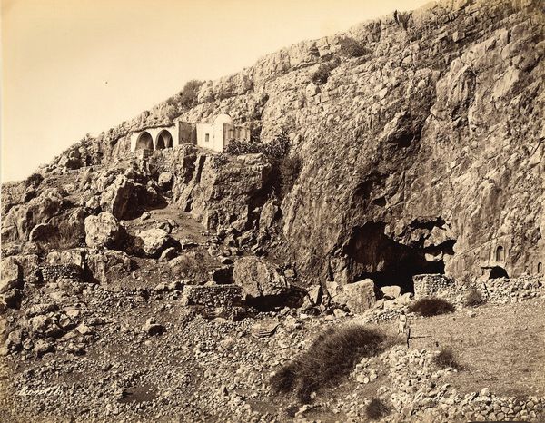 ,Félix Bonfils : Sources du Jourdain  Banias ; Grotte de Banias  - Asta Fotografia dell'800: album di viaggio - Associazione Nazionale - Case d'Asta italiane