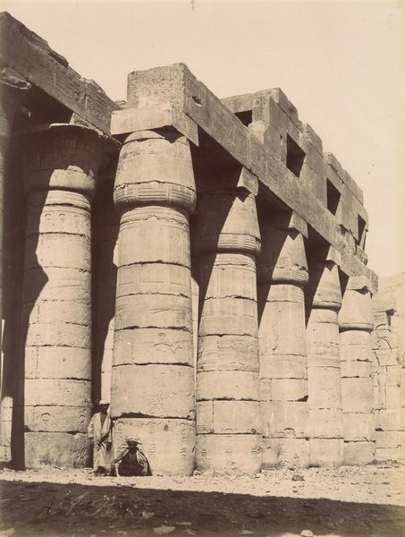 ,Antonio Beato : Ramesseum, Les colonnes du temple  - Asta Fotografia dell'800: album di viaggio - Associazione Nazionale - Case d'Asta italiane