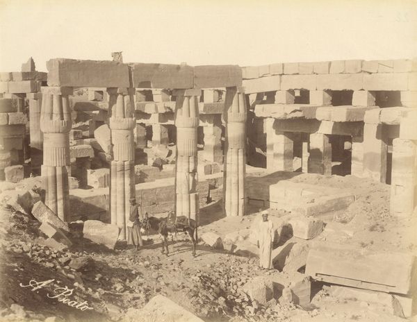 ,Antonio Beato : Karnak, Reste du temples de Seti  - Asta Fotografia dell'800: album di viaggio - Associazione Nazionale - Case d'Asta italiane