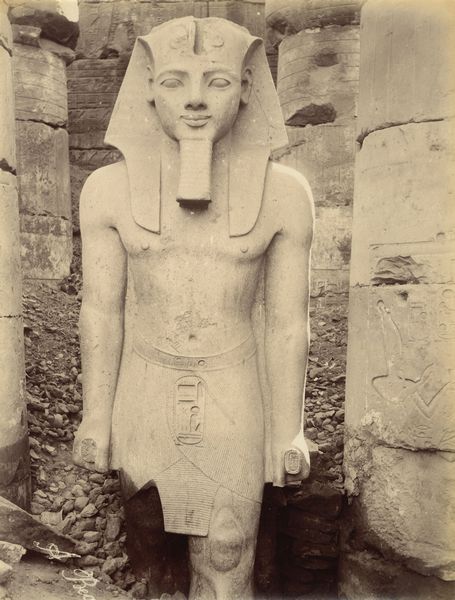 ,Antonio Beato : Luxor, Statue de Ramses  - Asta Fotografia dell'800: album di viaggio - Associazione Nazionale - Case d'Asta italiane