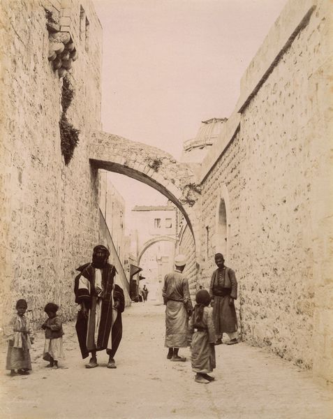 ,George & Constantine Zangaki : Jerusalem, Arc de l'Ece Homme  - Asta Fotografia dell'800: album di viaggio - Associazione Nazionale - Case d'Asta italiane