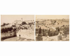 ,George & Constantine Zangaki - Jerusalem, Jardin de Gethsemani ; Jerusalem, Fontaine de la Virgin