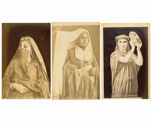 ,Tancrède Dumas - Alexandrie Dame Eciptien ; Arabe abitien les cedres du Mont Liban ; Portsait danzeuse arabe