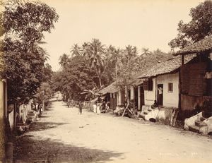 ,William Louis Henry Skeen & Co : Street scene Kandy  - Asta Fotografia dell'800: album di viaggio - Associazione Nazionale - Case d'Asta italiane