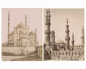 ,George & Constantine Zangaki - Mosquee de Mohamet Ali, Caire ; Groupe des Minarets, Mosquee El-Azhar