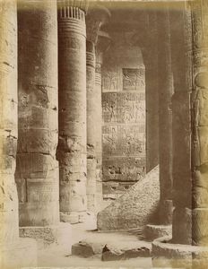 ,George & Constantine Zangaki - Egypte, Colonade souterraine