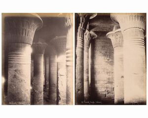 ,Pascal Sébah : Esneh Temple (intrieur)  - Asta Fotografia dell'800: album di viaggio - Associazione Nazionale - Case d'Asta italiane