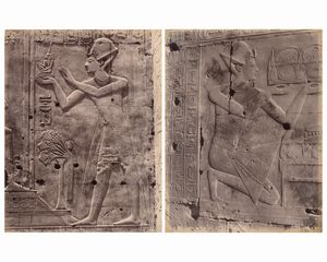 ,Pascal Sébah : Abydos: Temple de Seti I  - Asta Fotografia dell'800: album di viaggio - Associazione Nazionale - Case d'Asta italiane