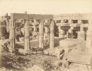 ,Antonio Beato - Karnak, Reste du temples de Seti