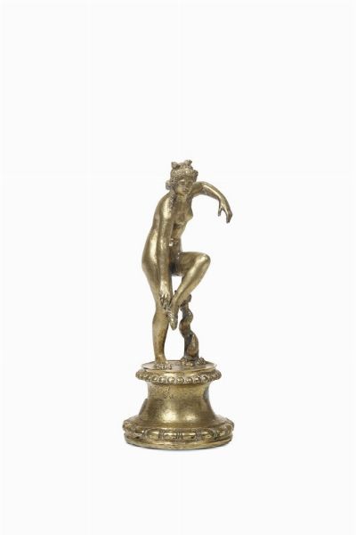 Nudo femminile in bronzo dorato, fine XVIII secolo  - Asta Antiquariato - Associazione Nazionale - Case d'Asta italiane