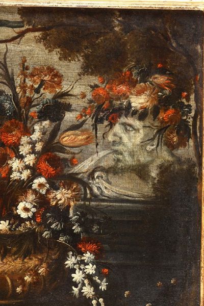 Natura morta con fiori e frutta Natura morta con fiori  - Asta Antiquariato - Associazione Nazionale - Case d'Asta italiane
