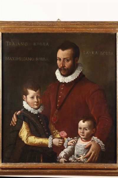 Ritratto della famiglia Bobba  - Asta Antiquariato - Associazione Nazionale - Case d'Asta italiane