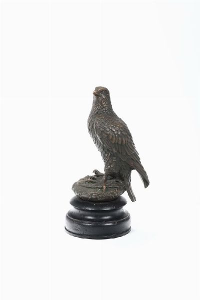 Aquila in bronzo, XIX secolo  - Asta Antiquariato - Associazione Nazionale - Case d'Asta italiane