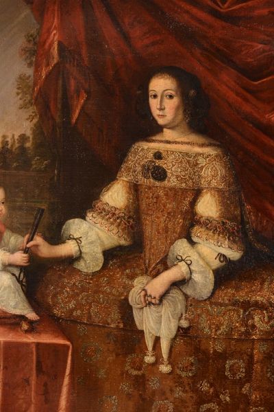 Ritratto di madre con bambino  - Asta Antiquariato - Associazione Nazionale - Case d'Asta italiane