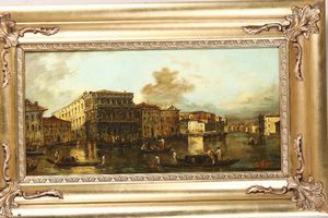 Veduta di Venezia, il Canal Grande  - Asta Antiquariato - Associazione Nazionale - Case d'Asta italiane