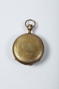 Orologio da tasca in argento dorato con ripetizione  - Asta Antiquariato - Associazione Nazionale - Case d'Asta italiane