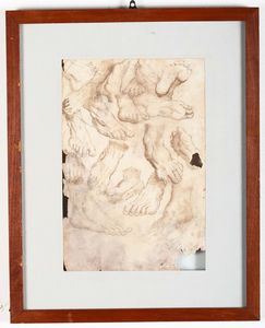Lotto di sette disegni, XVIII secolo  - Asta Antiquariato - Associazione Nazionale - Case d'Asta italiane