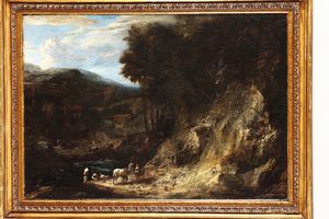 Huysmans Cornelis : Paesaggio  - Asta Antiquariato - Associazione Nazionale - Case d'Asta italiane
