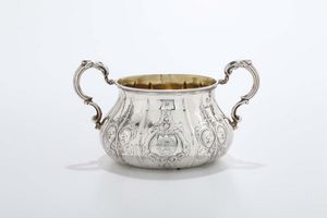 Zuccheriera biansata in argento, Londra XIX secolo  - Asta Antiquariato - Associazione Nazionale - Case d'Asta italiane