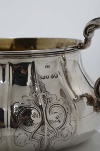 Zuccheriera biansata in argento, Londra XIX secolo  - Asta Antiquariato - Associazione Nazionale - Case d'Asta italiane