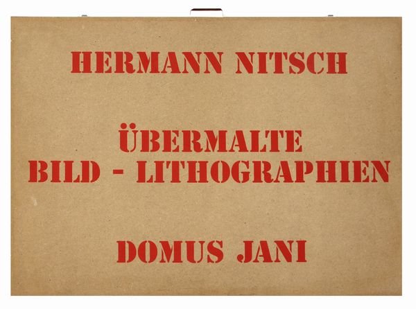 ,HERMANN NITSCH : Ubermalte Bild - Lithographien, Domus Jani  - Asta Arte Moderna e Contemporanea - Associazione Nazionale - Case d'Asta italiane