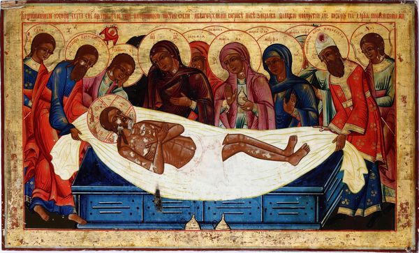 Icona raffigurante Compianto sul Cristo morto, Russia, XIX secolo  - Asta Dipinti Antichi - Associazione Nazionale - Case d'Asta italiane
